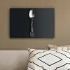 Lepel - Zilver - Metaal canvas 2cm klein -sfeer3