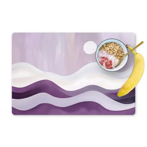 Golven - Heuvels - Abstract - Paars Placemat vinyl groot -zzzproduct_Kitchenyeah-website