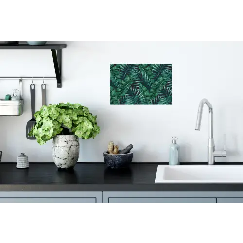 Bladeren - Tropisch - Jungle -  Natuur Muursticker klein -keuken