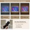 Lijnen - Abstract - Patroon - Donkerblauw Light Box met batterij (Wandlamp kind) middel -USP_lichtkleurNL