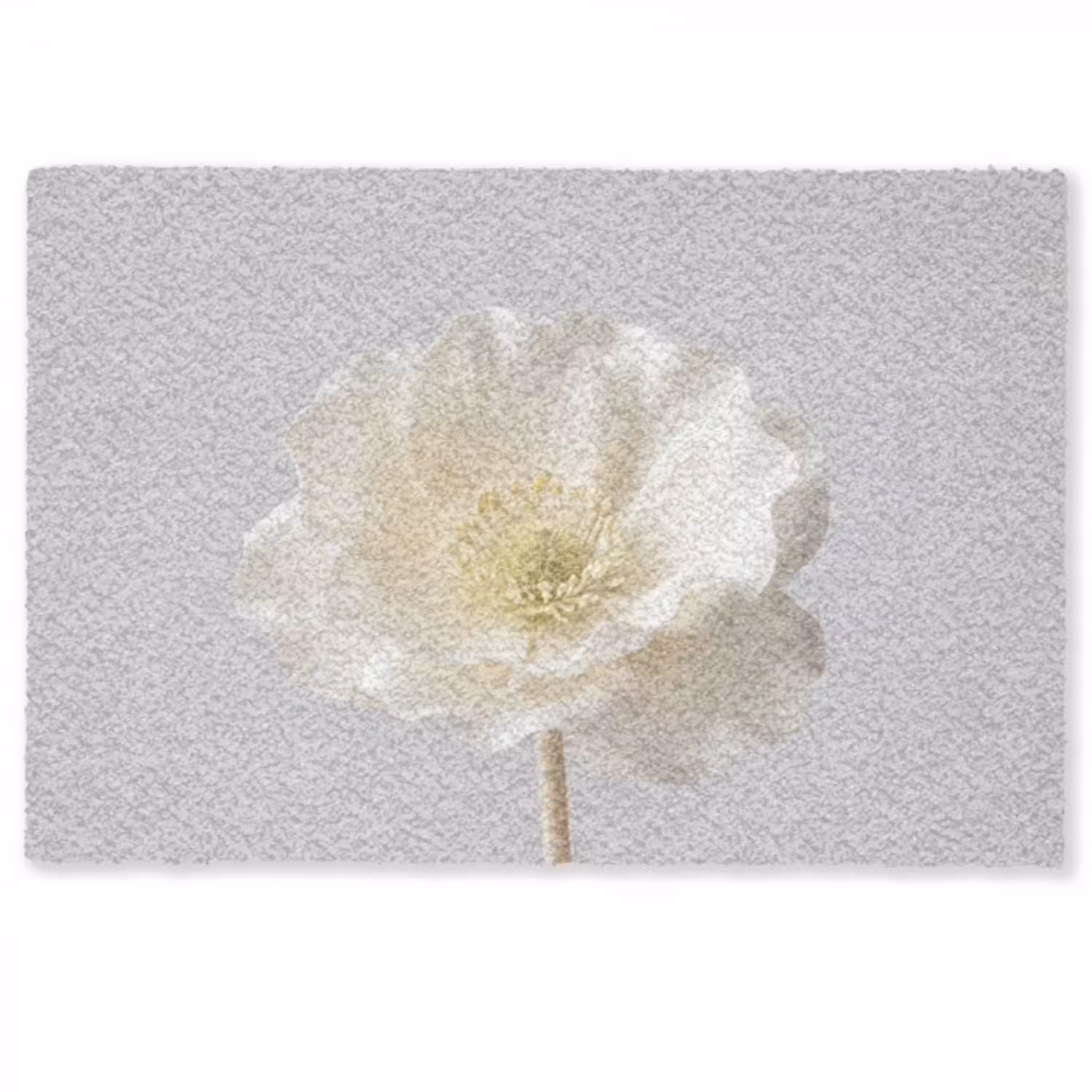 Bloem - Minimalistisch -Wit Deurmat klein -zkaufland3d