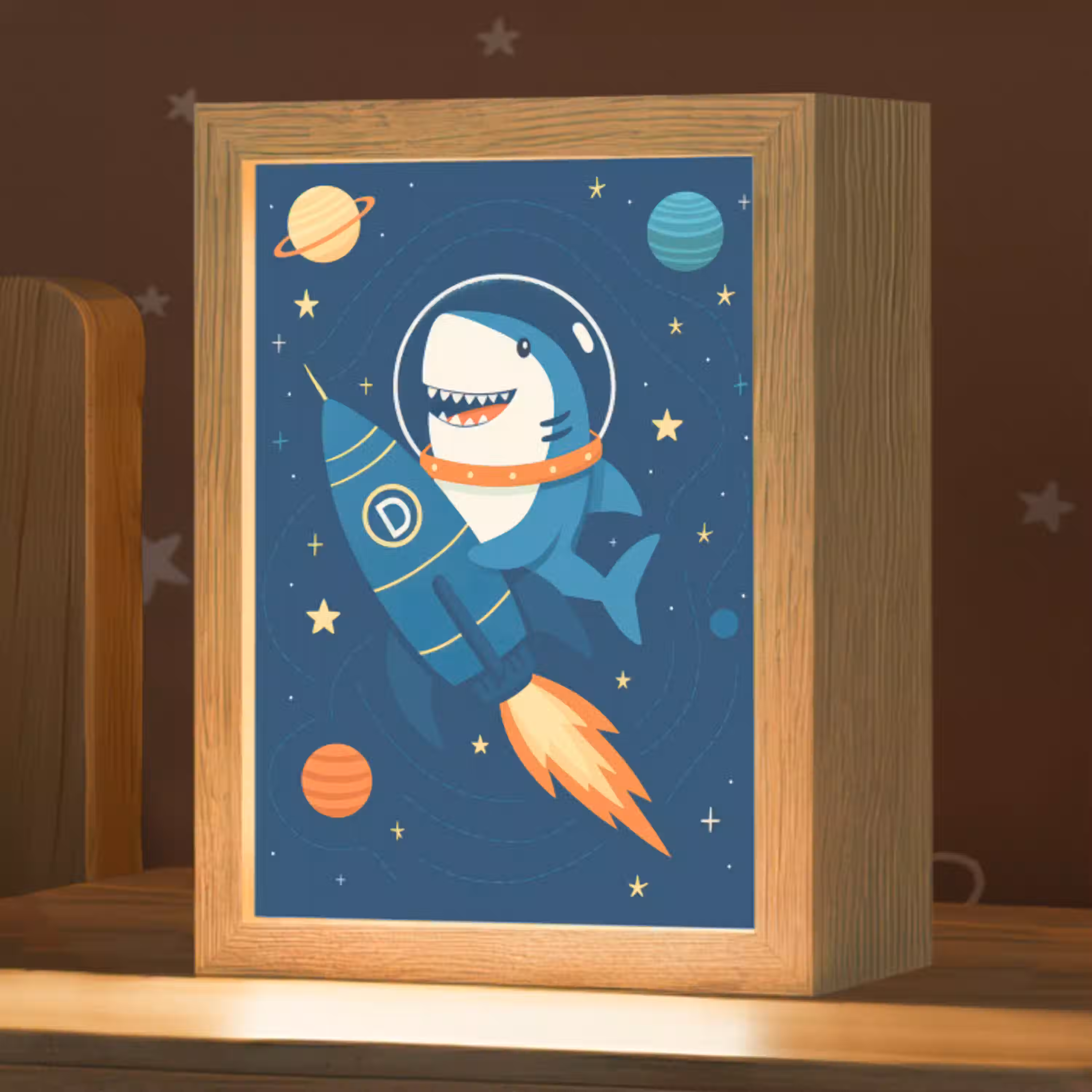 Raket - Haai - Ruimte Light Box met kabel klein -zzz_3d_website