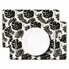 Modern - Monstera - Zwart Placemat vinyl groot 368 -zzsfeer2_Kitchenyeah-website