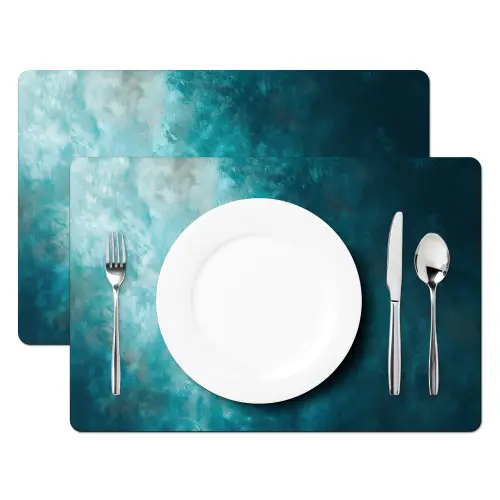 Bootje - Water - Blauw Placemat vinyl groot -zzsfeer2_Kitchenyeah-website