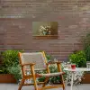 Vaas - Pastel - Kleuren - Bloemen Tuinposter op houten frame 2 cm dik klein -sfeer3