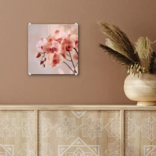 Orchidee - Bloemen - Roze - Bloemblaadjes plexiglas 5mm klein -sfeer5