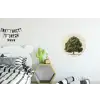 Eikenboom - Groen - Lichte achtergrond Wandcirkel aluminium klein -kinderkamer