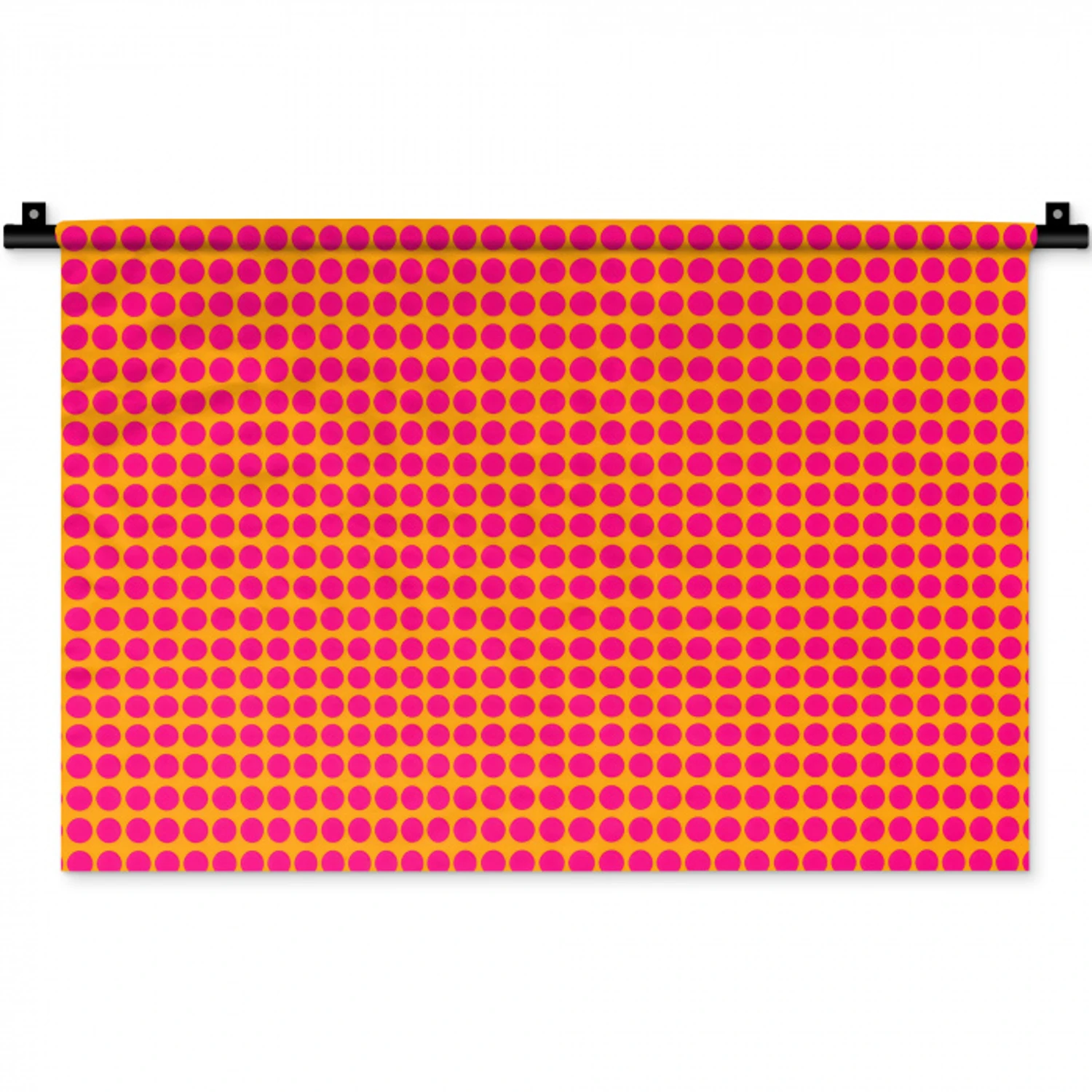 Stippen - Patroon - Oranje Wandkleed katoen klein 269 -zz3d
