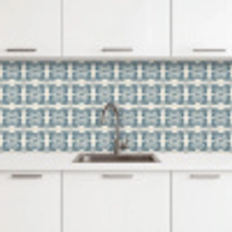 Dessin - Tegel - Blauw keuken achterwand 2 middel 871 -3d