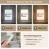 Tekst - Modern - Zwart - Wit Light Box met kabel (Tafellamp) klein -USP_lichtkleurNL