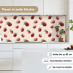 Framboos - Stippen - Rood keuken achterwand 2 middel 871 -sfeer4_DE