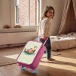 Otter - Strandbal - Water Kinderkoffer - Roze klein -sfeer1