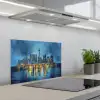 Skyline Toronto - Water - Stadslichten - Toren keuken achterwand spatscherm klein -3d_schuin