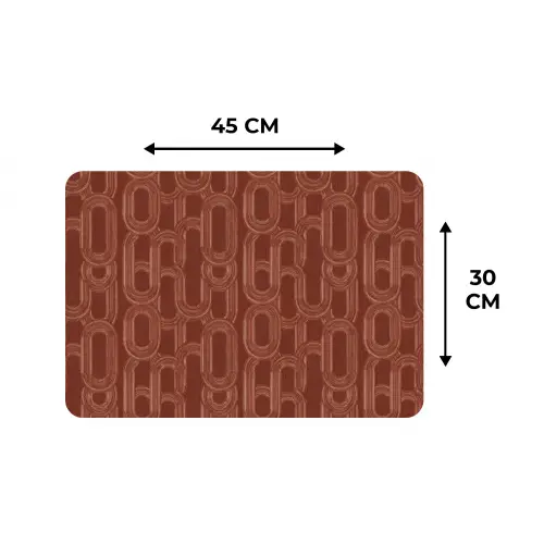 Abstract - Textuur - Bruin Placemat vinyl groot 368 -specs