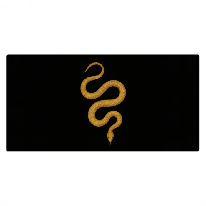 Slang - Minimalistisch - Goud Muismat XXL klein -3d_leeg