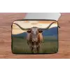 Longhorn - Landschap - Zonsondergang laptophoes neopreen klein -tafel