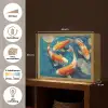 Vissen - Waterlelies - Oranje - Water Light Box met batterij (Wandlamp) middel -USP_websiteoverzichtNL