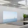 Horizon - Zeilboot - Zee keuken achterwand spatscherm klein -3d_schuin