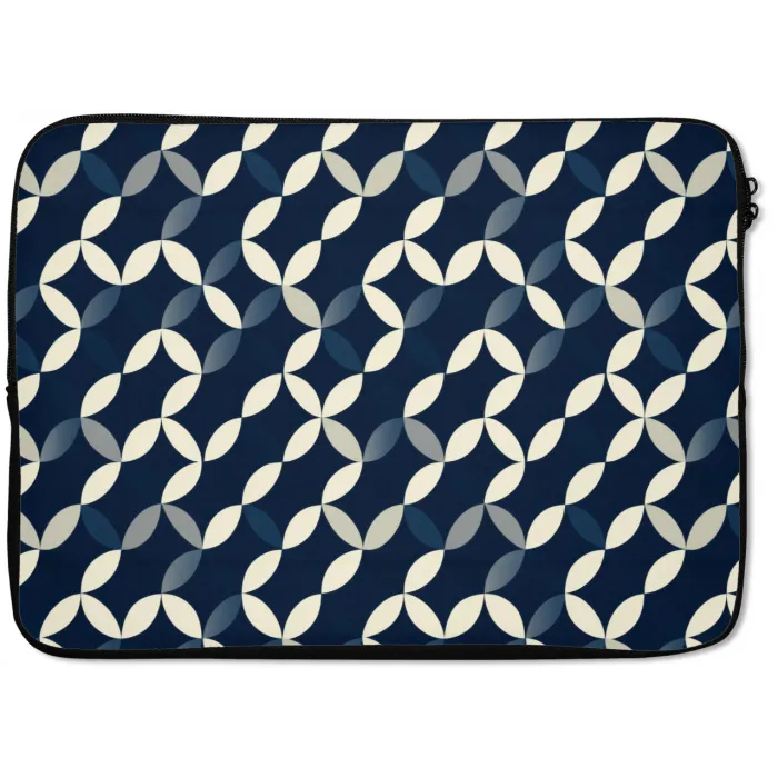 Abstract - Patroon - Blauw laptophoes neopreen klein 279 -zkaufland3dotto