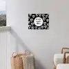 Tekst - Zonnetje, wijntje & kletsen - Quotes - Wijn - Tuin tuinposter los doek klein -sfeer8