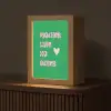 Tekst - Hartje - Moeder - Groen Light Box met kabel (Tafellamp) klein -z3d_website