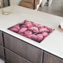 Flamingo - Roze - Dieren Inductie beschermer vinyl 3mm klein -sfeer8
