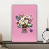 Bloemen - Quote - Kaartje - Kleurrijk canvas 2cm klein -sfeer6