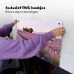 Lavendel - Landschap - Sereen - Paars Inductie beschemer met haakjes klein -ky-ophangen-nl