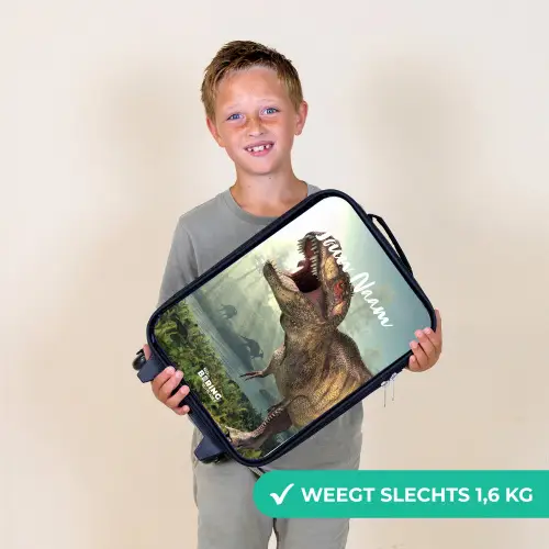 Thijs Tyrannosaurus Kinderkoffer - Zwart klein -sfeer4_NL