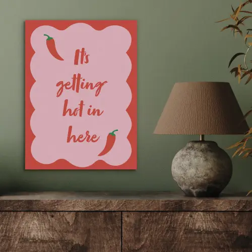 Chilipeper - Red - Hot - Quotes PET vilt klein -sfeer2