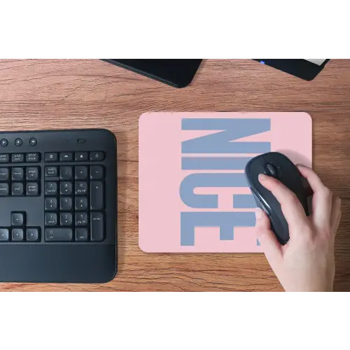 Nice - Paars - Roze muismat rubber klein -toetsenbord