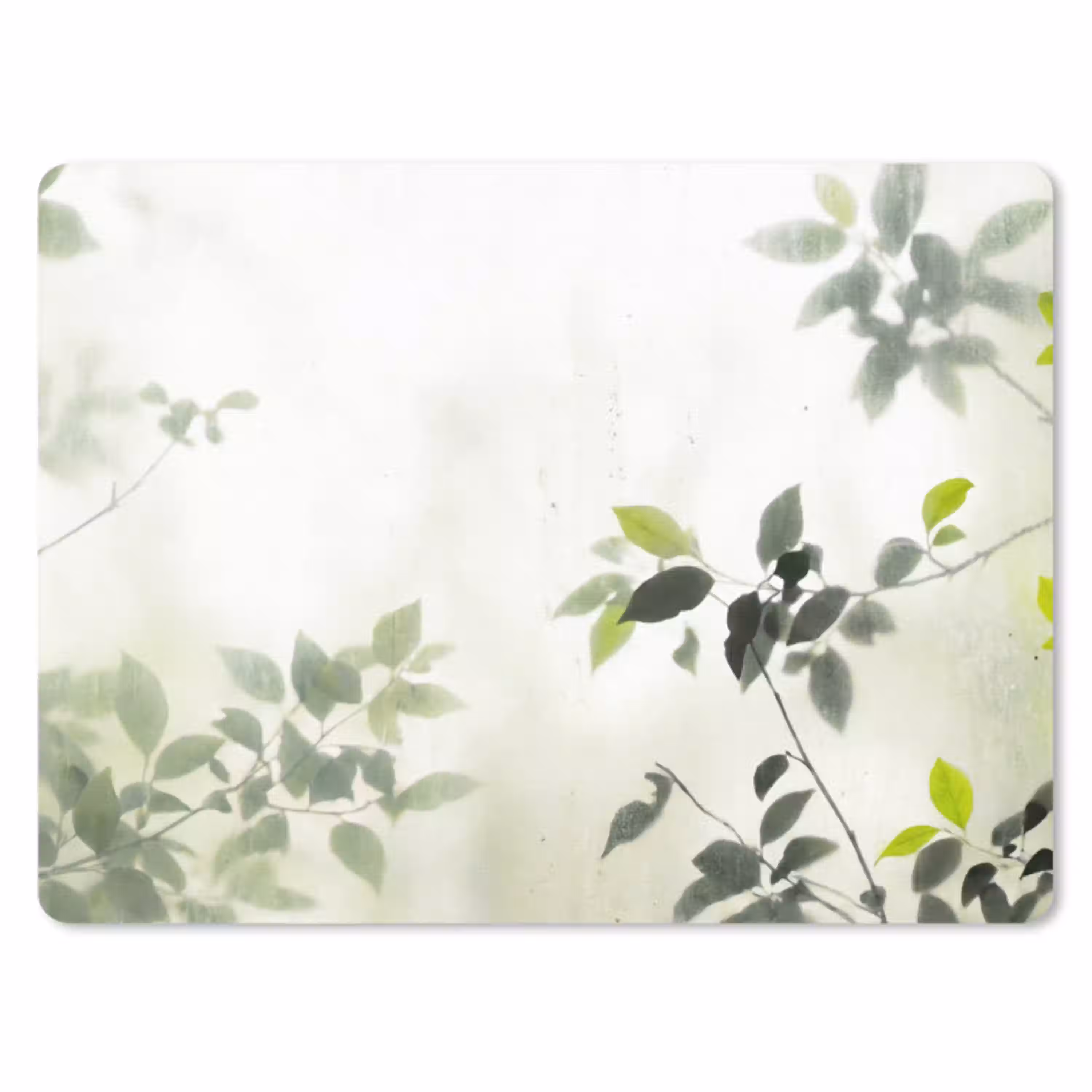 Blad - Schaduw - Natuur - Abstract - Groen muismat rubber klein -3d