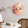 Vogels - Romantic - Bloesemtak Wandcirkel kunststof plaat 5mm dik klein -sfeer4