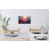 Bloemen - Botanisch - Kunst - Roze - Natuur Muursticker klein -eettafel
