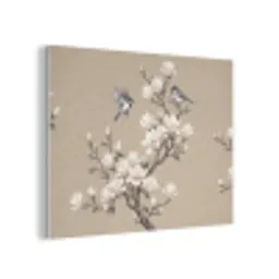 Oosters - Vogels - Beige PET vilt klein -3d