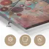 Levensboom - Bloemen - Roze - Hippie - Kunst plexiglas 5mm klein -sfeer2