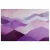 Abstract - Heuvels - Landschap - Paars poster papier klein -3d