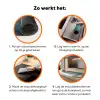 Houten steiger - Helderblauwe lucht Inductie beschermer vinyl 3mm klein -zzzzzzz-td-werking