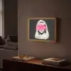 Neon - Letters - Vintage - Vrouw Light Box met batterij (Wandlamp) middel -sfeer1