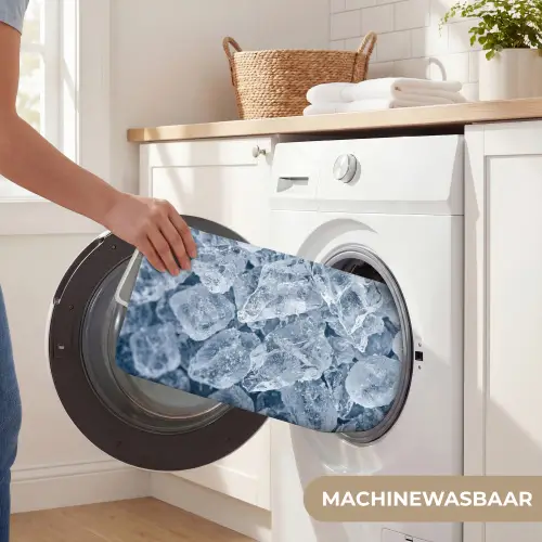 Ijsblokjes - Water - Blauw WCmat klein -USP_WasbaarNL