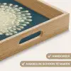 Vogel - Blauw - Vintage Dienblad Rechthoek middel -USP_HandgreepNL