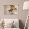 Modern - Bruin - Abstract - Beige Wandkleed katoen klein -sfeer4