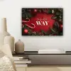 Kerst - Quote - Rood - Kerstballen canvas 2cm klein -sfeer6