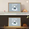 Ijsbeer - Pyjama - Wolken - Sterrenhemel Light Box met batterij (Wandlamp kind) middel -sfeer3_kind