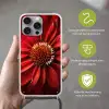 Close up - Bloem - Quote - Rood Hoesje iPhone 16 Pro Max met koord klein -sfeer2_NL