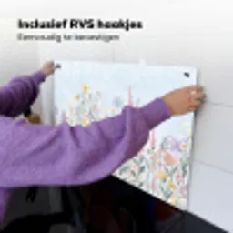 Weidebloemen - Illustratie - Kleurrijk Inductie beschemer met haakjes klein -ky-ophangen-nl