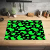 Zwart - Neon - Groen - Patroon Inductie beschermer vinyl 3mm klein 276 -sfeer5