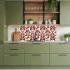 Abstract - Bladeren - Burgundy keuken achterwand 2 middel 871 -sfeer3