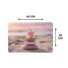 Stenen - Zand - Roze Placemat vinyl groot -specs