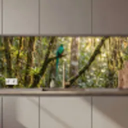 Quetzal - Jungle - Natuur - Groen keuken achterwand 2 middel zz_3dshopping